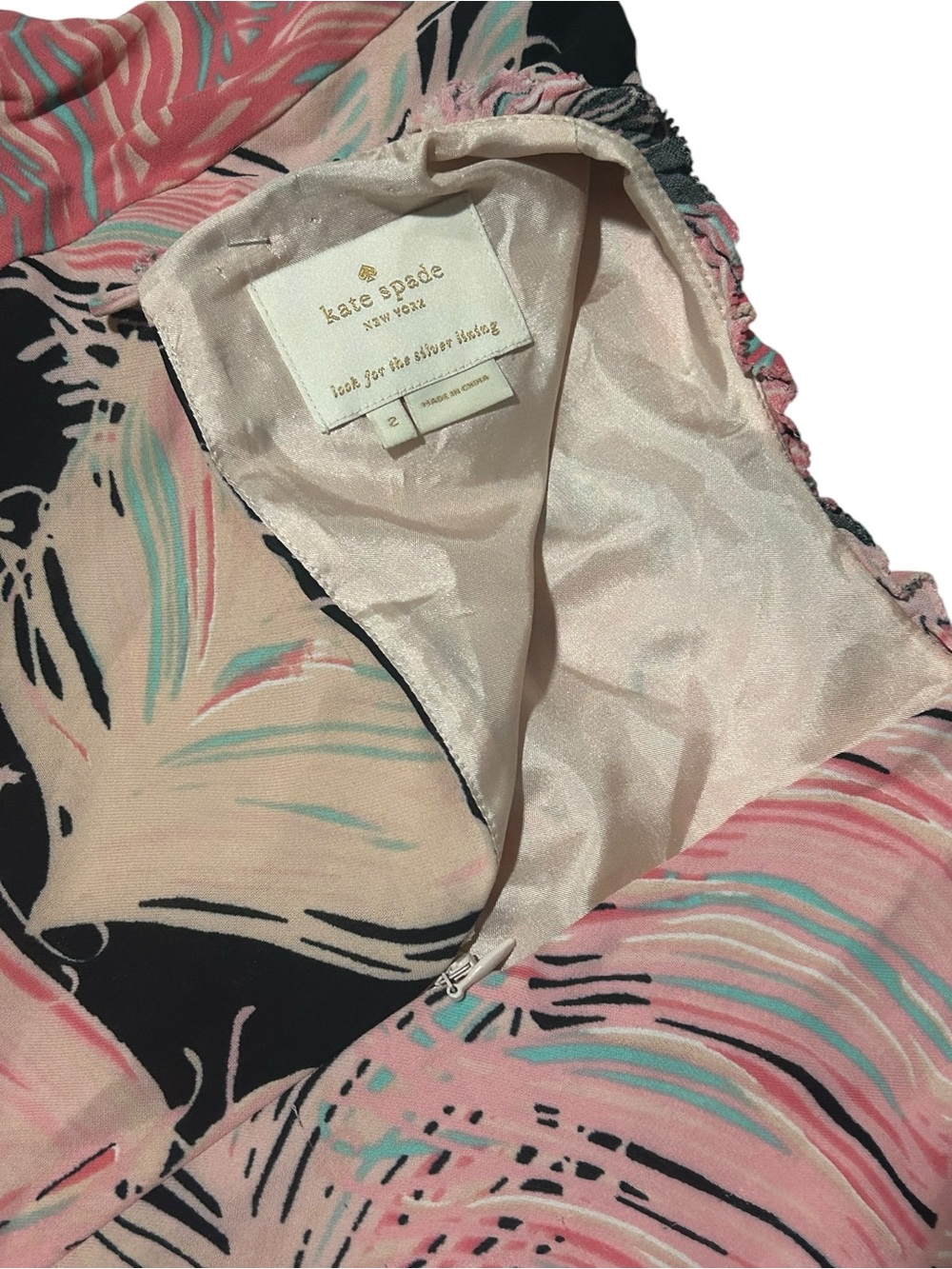Kate Spade New York Printed Long-Sleeve Dress - Picture 4 of 5